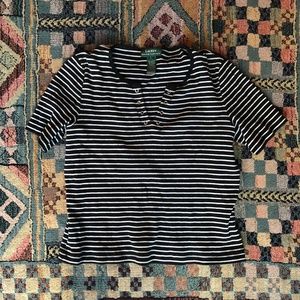 Ralph Lauren Striped Knit Short Sleeve T